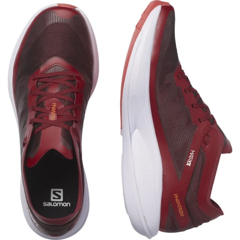 Burgundy Salomon Phantasm Men's Running Shoes | IE ZX8261